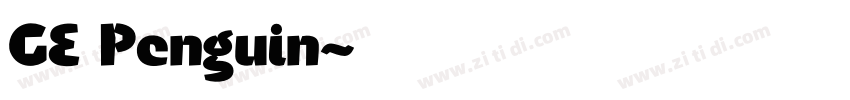 GE Penguin字体转换
